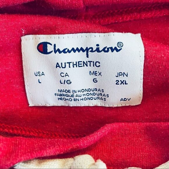 Champion Cowl Neck Sweatshirt Pockets L - Picture 3 of 7